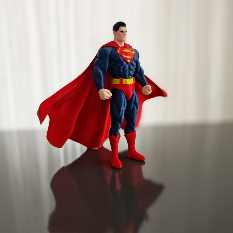 Superman (Man of Steel) - Detaylı Renkli 3D Figür