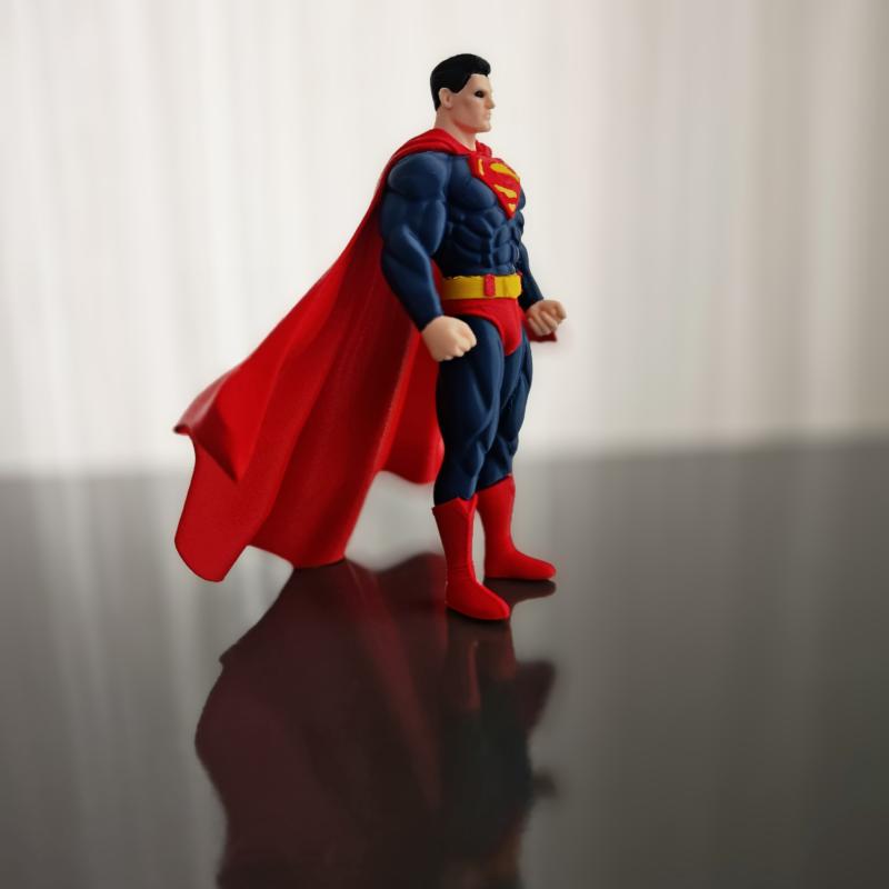 Superman (Man of Steel) - Detaylı Renkli 3D Figür
